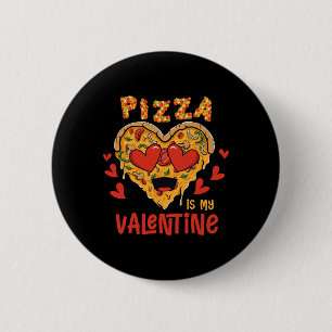 Bóton Redondo 5.08cm Pizza É Meu Namorado Dia Dos Namorados Engraçado M