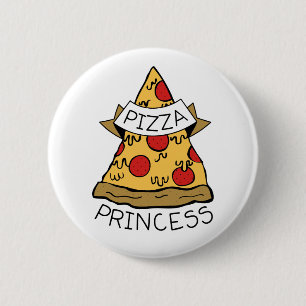 Bóton Redondo 5.08cm Pizza Princess