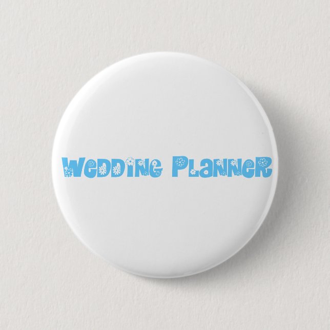Bóton Redondo 5.08cm Planner de Casamento (Frente)