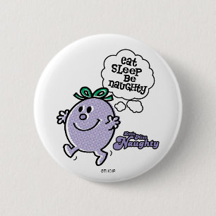 Bóton Redondo 5.08cm Plano de três etapas da pequena Miss Naughty