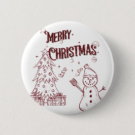 Bóton Redondo 5.08cm Playful Merry Christmas
