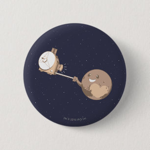 Bóton Redondo 5.08cm Pluto Selfie