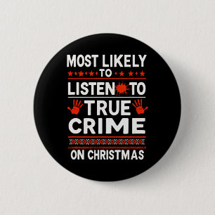 Bóton Redondo 5.08cm Podcast Natal do Mistério de Assassinato - Mais Pr