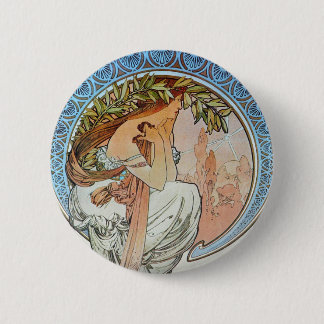 Bóton Redondo 5.08cm Poesia, Mucha