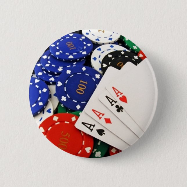 Bóton Redondo 5.08cm Poker (Frente)