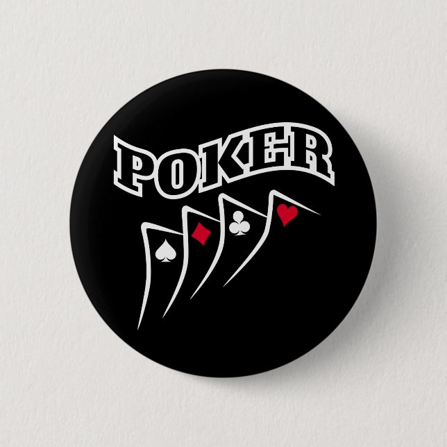Bóton Redondo 5.08cm Poker (Frente)