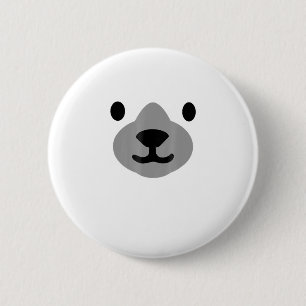 Bóton Redondo 5.08cm Polar Bear Halloween Costume Adultos Engraçados C