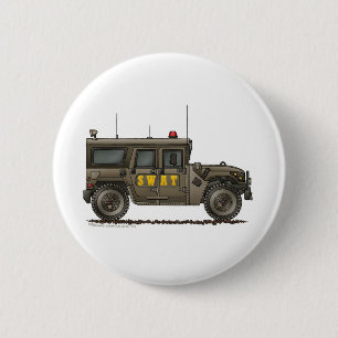 Bóton Redondo 5.08cm Polícia de Hummer da equipa SWAT da polícia