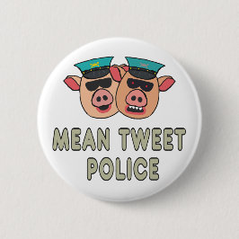 Bóton Redondo 5.08cm Polícia do Twitter