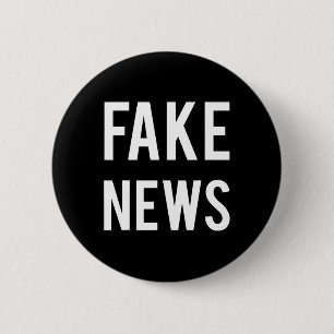 Bóton Redondo 5.08cm Política do Falso Notícias da Mídia Homens Apoiado