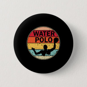 Bóton Redondo 5.08cm Polo Aquático Retroativo - Vintage H2 Polo Waterp