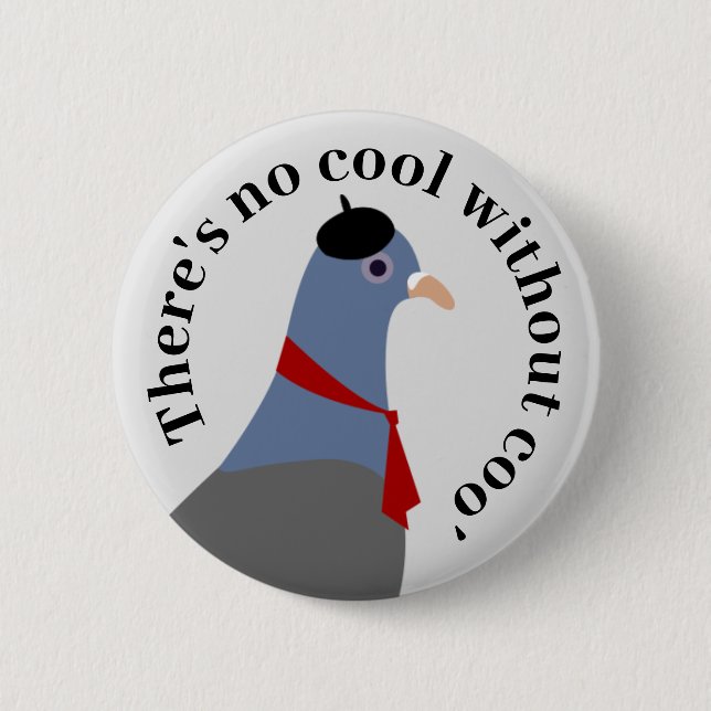 Bóton Redondo 5.08cm Pombo (Frente)