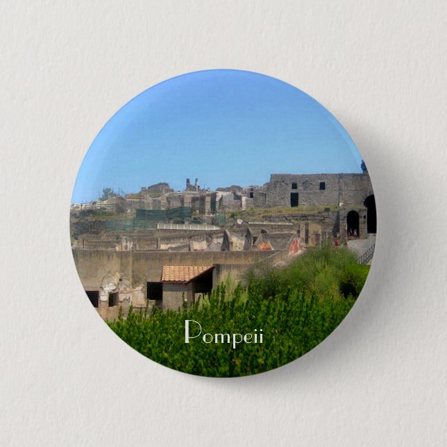 Bóton Redondo 5.08cm Pompeii Italia (Frente)