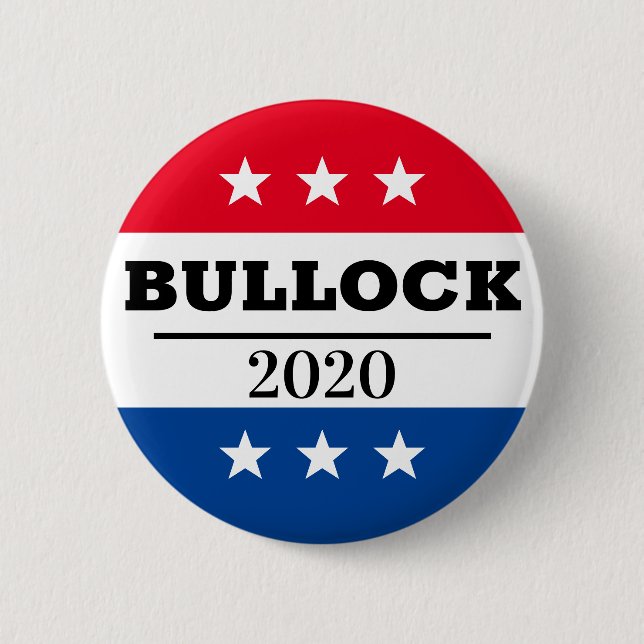Bóton Redondo 5.08cm Ponto de eleição 2020 do Bullock (Frente)