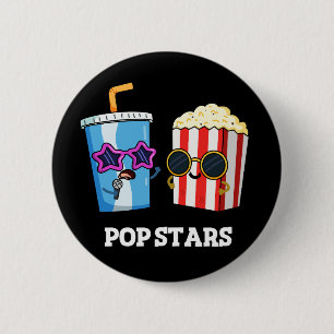 Bóton Redondo 5.08cm Pop Stars Engraçado Invólucro Escuro BG