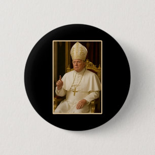 Bóton Redondo 5.08cm Pope Trump Engraçado Presidente Trump Quer Ser O N
