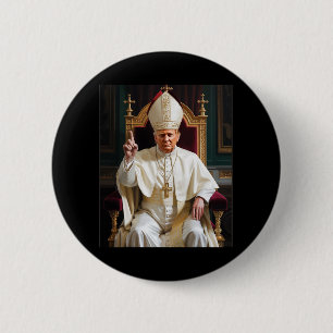 Bóton Redondo 5.08cm Pope Trump Engraçado Presidente Trump Quer Ser O N