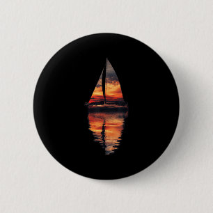 Bóton Redondo 5.08cm Pôr do sol à vela Akmu Barco à vela Mar Dupla Expo
