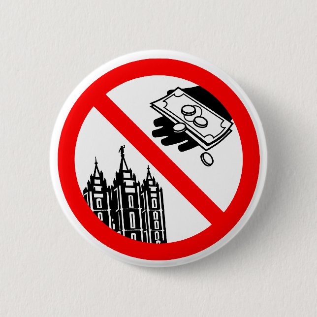 Bóton Redondo 5.08cm Por favor não alimente o botão da igreja (Frente)