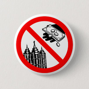 Bóton Redondo 5.08cm Por favor não alimente o botão da igreja
