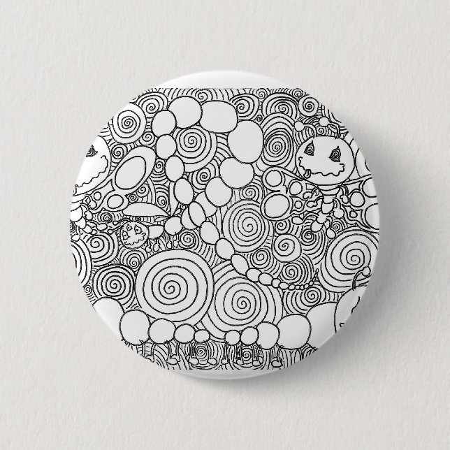 Bóton Redondo 5.08cm Porcentum Bugz (Frente)