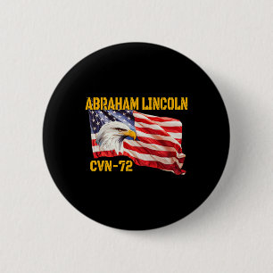 Bóton Redondo 5.08cm Porta-aviões Warship Abraham Lincoln Cvn-72 Ve