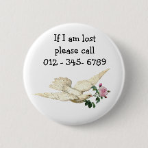 Porta bonito com rosa, Contato de Emergência Infan