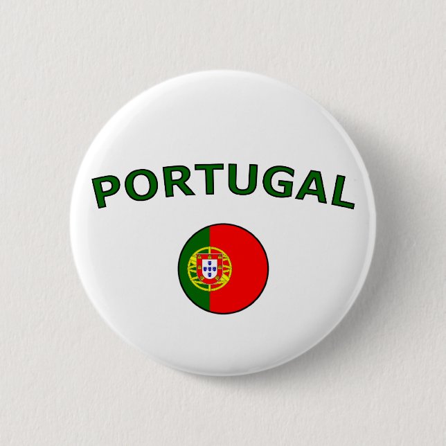 Bóton Redondo 5.08cm Portugal (Frente)