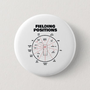 Bóton Redondo 5.08cm Posições de Campo de Críquete Camisa Fielder Críqu