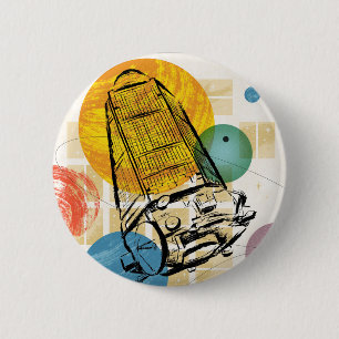 Bóton Redondo 5.08cm Poster do telescópio espacial Kepler.