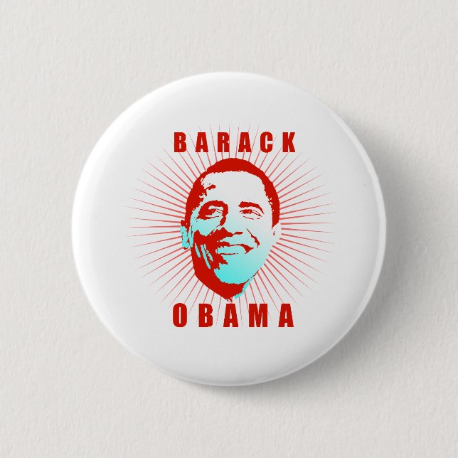 Bóton Redondo 5.08cm Poster Obama (Frente)