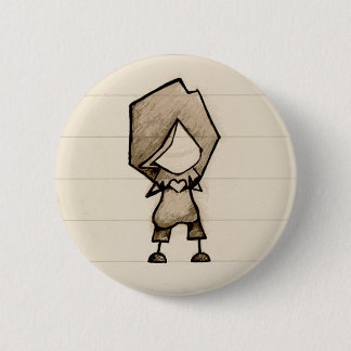 Bóton Redondo 5.08cm Pouco coração da mão