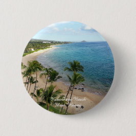 Bóton Redondo 5.08cm Praia de Keawakapu - Pin de Maui, Havaí |