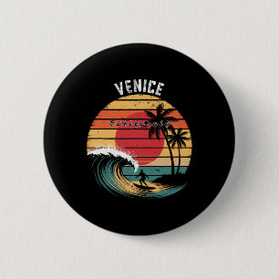Bóton Redondo 5.08cm Praia de Venice Califórnia Praia Surf