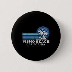 Bóton Redondo 5.08cm Praia Pismo Califórnia Férias de Verão Familiar Vi