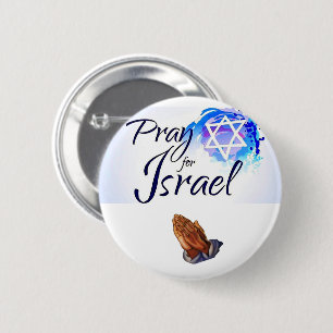 Bóton Redondo 5.08cm Pray-For-Isreal_