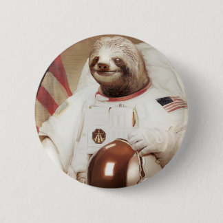 Bóton Redondo 5.08cm preguiça do astronauta