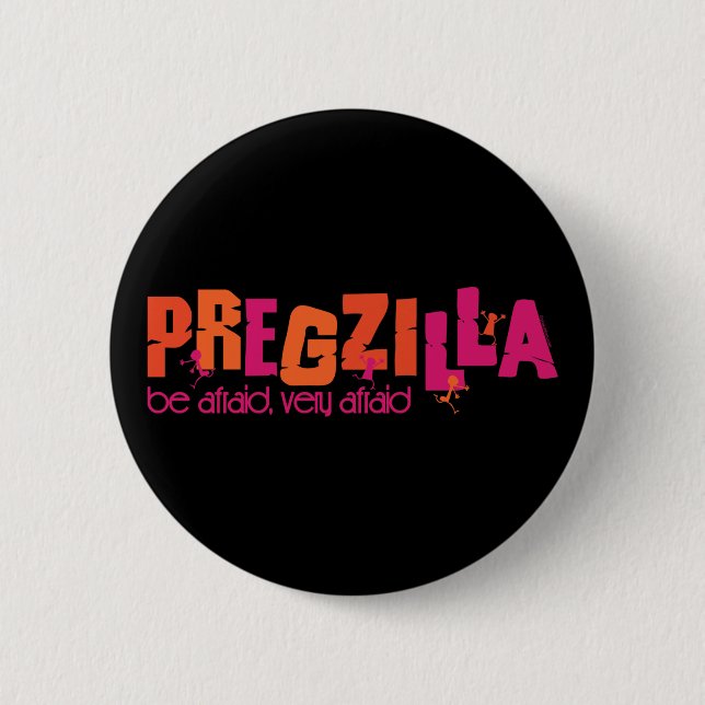 Bóton Redondo 5.08cm Pregzilla (Frente)