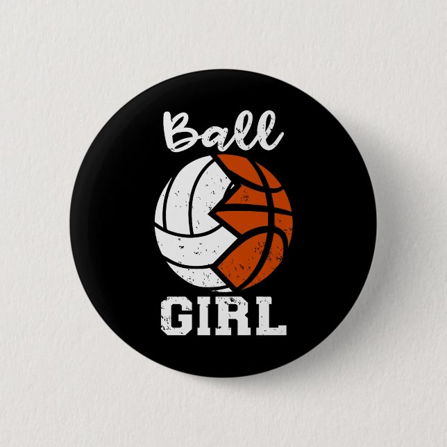 Bóton Redondo 5.08cm Prêmio de Garota Engraçada de Voleibol (Frente)