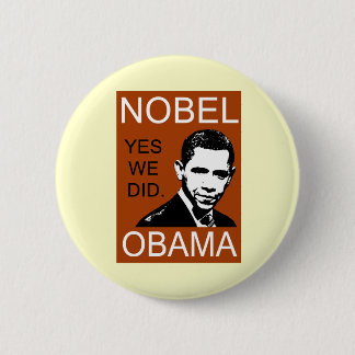 Bóton Redondo 5.08cm Prêmio Nobel da Paz Obama
