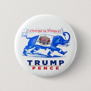 Bóton Redondo 5.08cm Presença de Trump 2020
