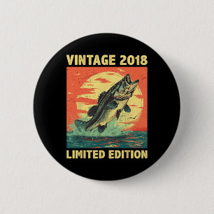 Bóton Redondo 5.08cm Presente De 6 Anos De 2018 Pesca Pescador 6 B
