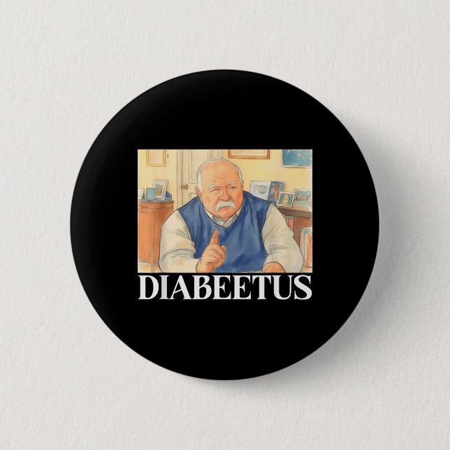 Bóton Redondo 5.08cm Presente de Consciencialização sobre Diabetes com  (Frente)
