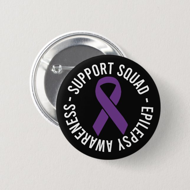 Bóton Redondo 5.08cm Presente de Conscientização da Epilepsia Squad de  (Frente & Verso)