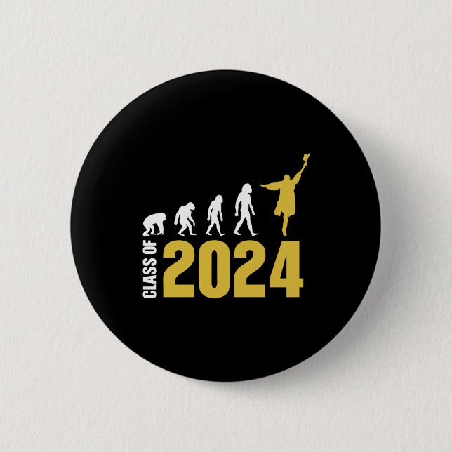 Bóton Redondo 5.08cm Presente de Graduação | Classe De 2024 (Frente)