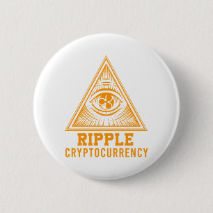 Bóton Redondo 5.08cm Presente de Illuminati de Cripto Cristal de Todos