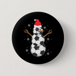 Bóton Redondo 5.08cm Presente de Natal para Amante de Futebol e Esporte