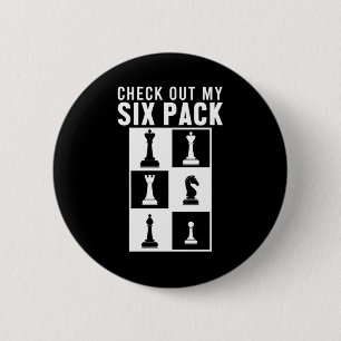 Bóton Redondo 5.08cm Presente do Conselho Checkmate Player de Seis Peça