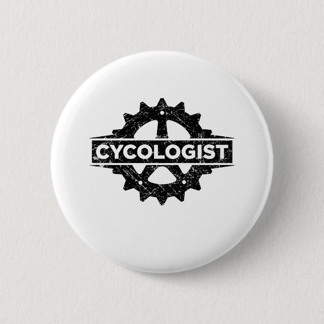Bóton Redondo 5.08cm Presente engraçada de ciclismo do cicologista (Frente)