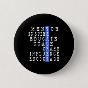 Bóton Redondo 5.08cm Presente engraçado para professor mentor treinador